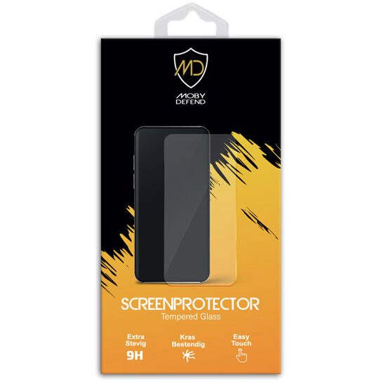 2-Pack Motorola Moto G75 Screenprotectors - MobyDefend Screensavers Met Zwarte Randen - Gehard Glas 
