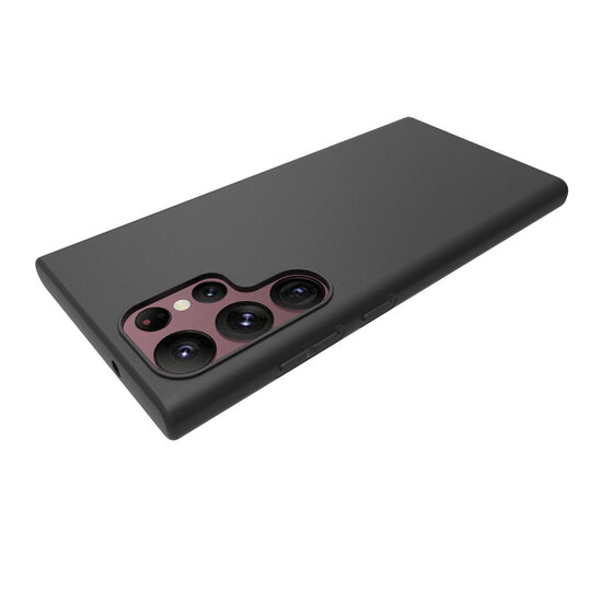 Samsung Galaxy S23 Ultra Hoesje - MobyDefend TPU Backcover - Mat Zwart