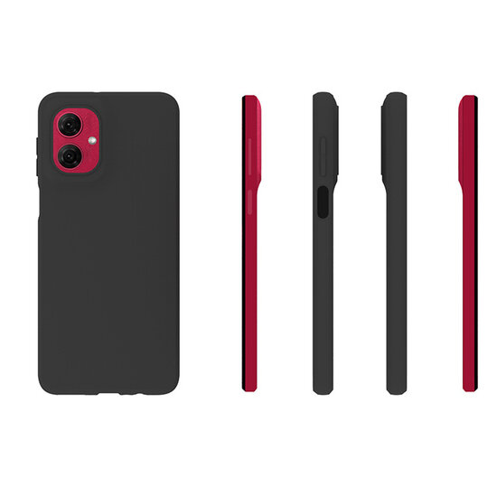 Motorola Moto G55 Hoesje - MobyDefend TPU Backcover - Mat Zwart