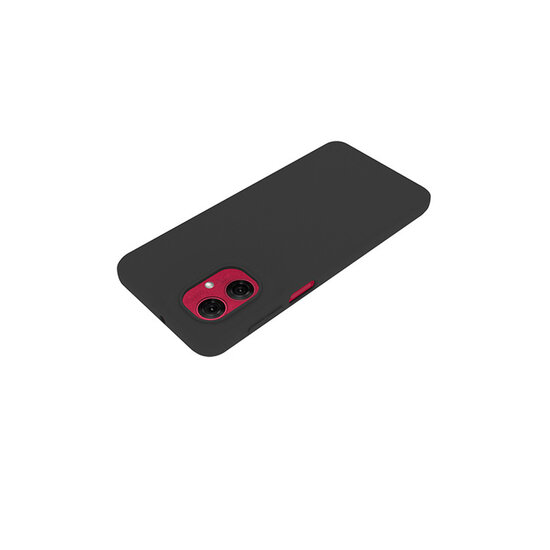 Motorola Moto G55 Hoesje - MobyDefend TPU Backcover - Mat Zwart