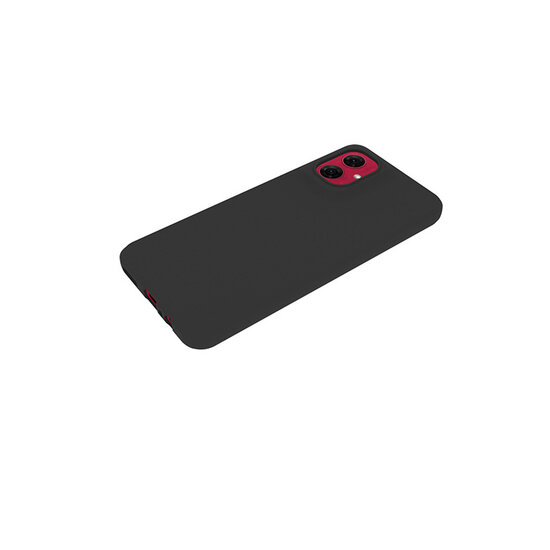 Motorola Moto G55 Hoesje - MobyDefend TPU Backcover - Mat Zwart