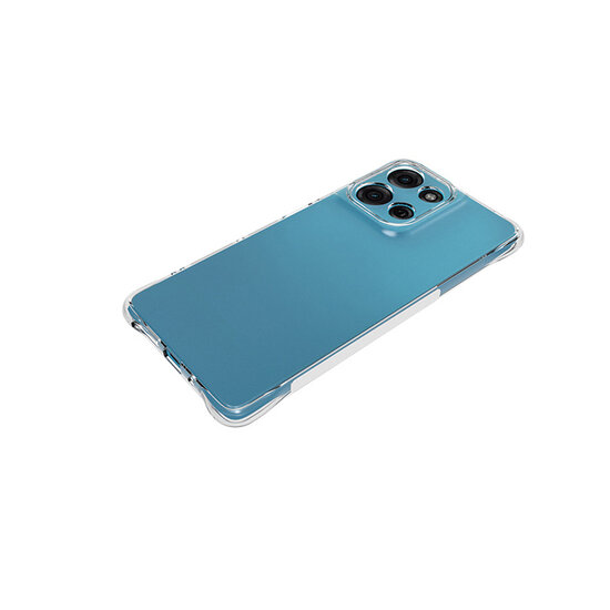 Motorola Moto G75 Hoesje - MobyDefend Transparante Shockproof TPU Backcover - Verstevigde Hoeken - Volledig Doorzichtig