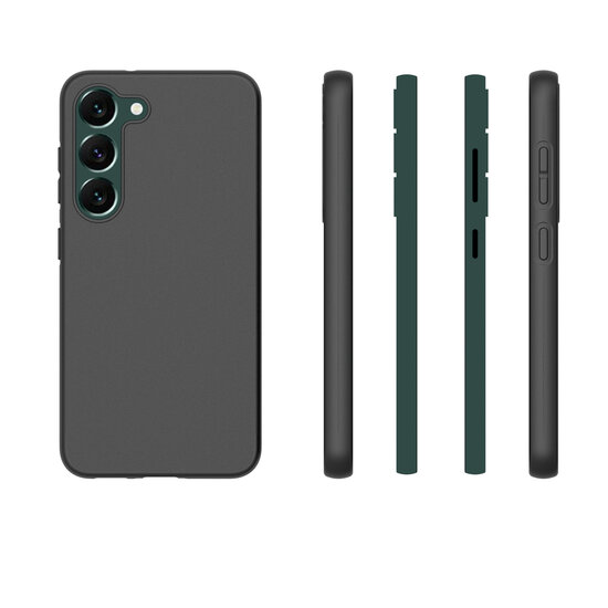 Samsung Galaxy S23 Plus (S23) Hoesje - MobyDefend TPU Backcover - Mat Zwart