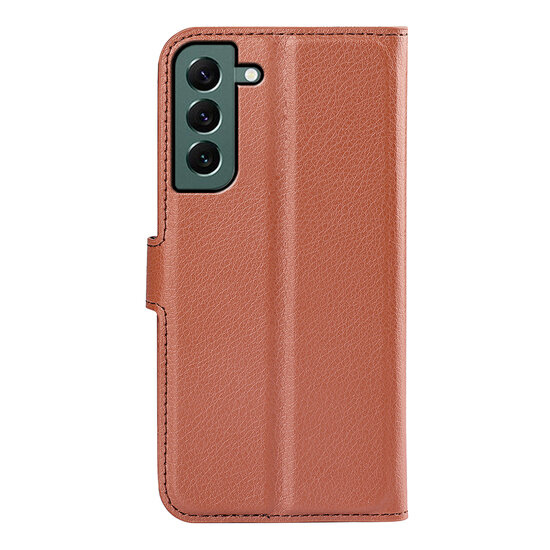 Samsung Galaxy S23 Plus (S23+) Hoesje - MobyDefend Kunstleren Wallet Book Case (Sluiting Voorkant) - Bruin