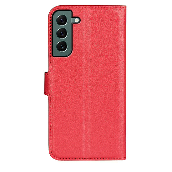 Samsung Galaxy S23 Plus (S23+) Hoesje - MobyDefend Kunstleren Wallet Book Case (Sluiting Voorkant) - Rood
