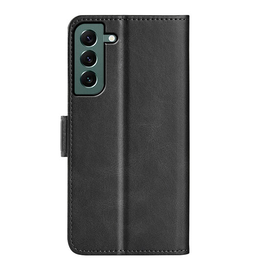 Samsung Galaxy S23 Plus (S23+) Hoesje - MobyDefend Luxe Wallet Book Case (Sluiting Zijkant) - Zwart