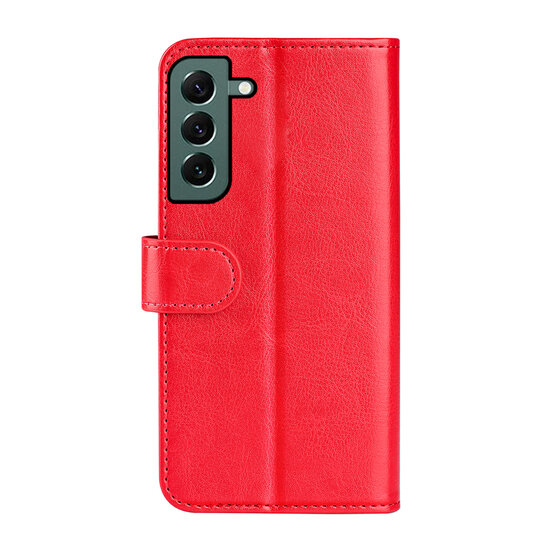 Samsung Galaxy S23 Plus (S23+) Hoesje - MobyDefend Wallet Book Case (Sluiting Achterkant) - Rood