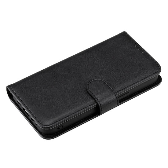Samsung Galaxy S22 Hoesje - MobyDefend Luxe 2-in-1 Wallet Book Case Met Uitneembare Backcover - Zwart