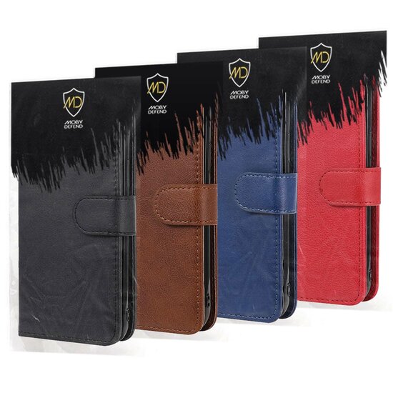 Samsung Galaxy S22 Plus (S22+) Hoesje - MobyDefend Luxe 2-in-1 Wallet Book Case Met Uitneembare Backcover - Bruin