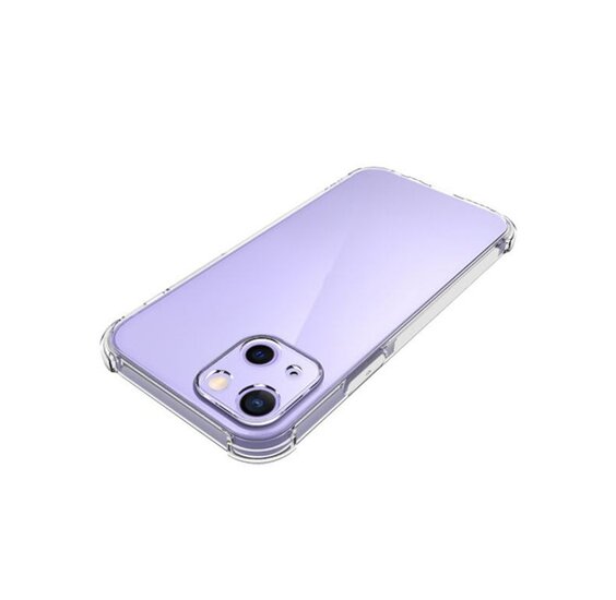 iPhone 13 Mini Hoesje - MobyDefend Transparante Shockproof TPU Backcover - Verstevigde Hoeken - Volledig Doorzichtig