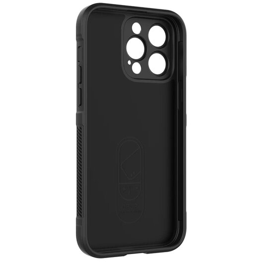 iPhone 14 Pro Hoesje - MobyDefend TPU Gripcase - Zwart