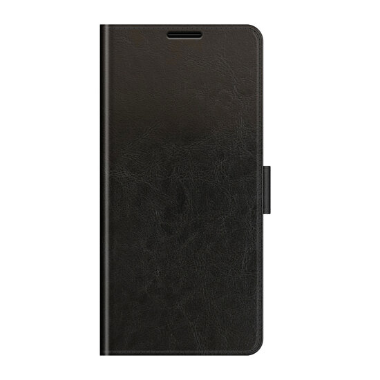 iPhone 13 Hoesje - MobyDefend Wallet Book Case (Sluiting Achterkant) - Zwart