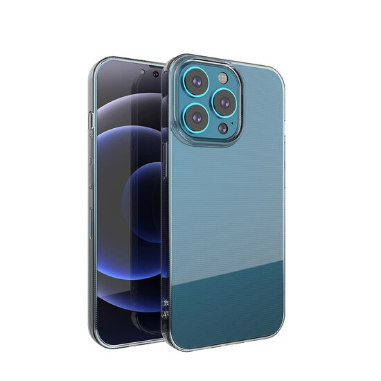 iPhone 13 Pro Hoesje - MobyDefend Transparante TPU Backcover - Volledig Doorzichtig