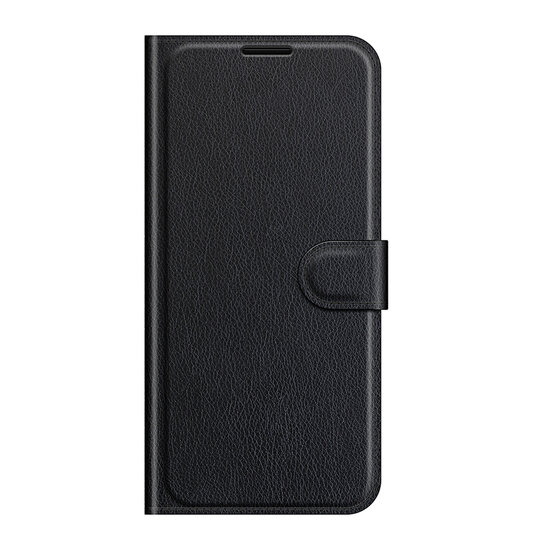 iPhone 13 Pro Hoesje - MobyDefend Kunstleren Wallet Book Case (Sluiting Voorkant) - Zwart