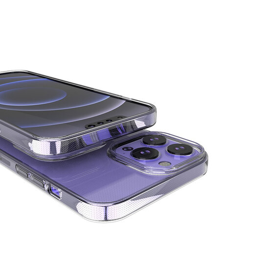 iPhone 13 Pro Max Hoesje - MobyDefend Transparante TPU Backcover - Volledig Doorzichtig