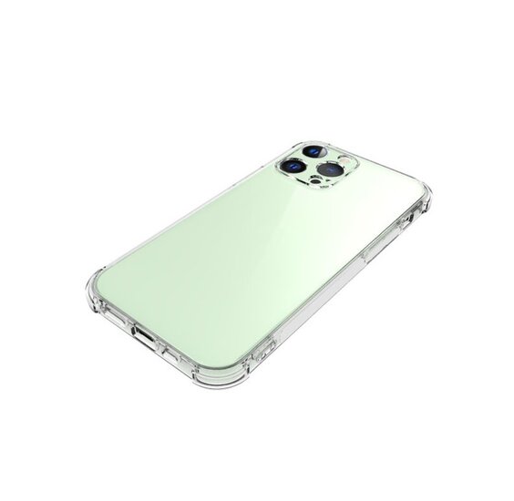 iPhone 13 Pro Hoesje - MobyDefend Transparante Shockproof TPU Backcover - Verstevigde Hoeken - Volledig Doorzichtig