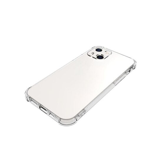iPhone 13 Hoesje - MobyDefend Transparante Shockproof TPU Backcover - Verstevigde Hoeken - Volledig Doorzichtig
