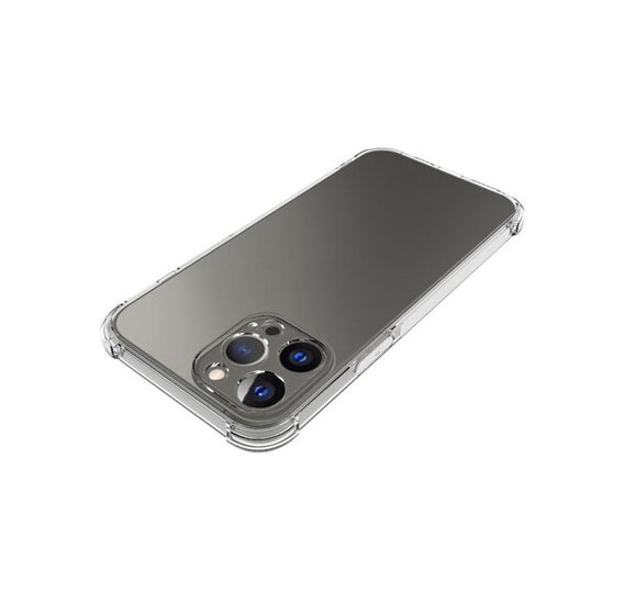 iPhone 13 Pro Max Hoesje - MobyDefend Transparante Shockproof TPU Backcover - Verstevigde Hoeken - Volledig Doorzichtig