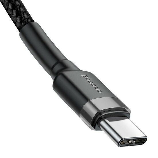 Baseus USB-C naar USB-C kabel - 1 Meter - Zwart/Grijs