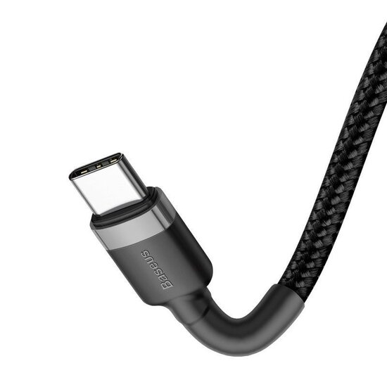 Baseus USB-C naar USB-C kabel - 1 Meter - Zwart/Grijs