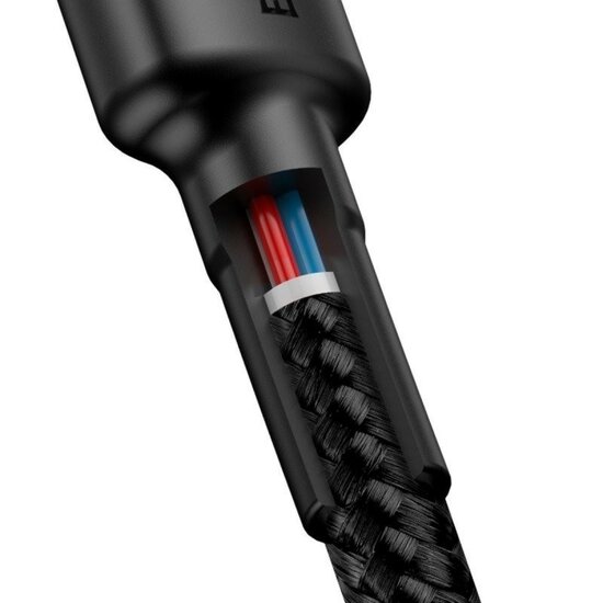 Baseus USB-C naar USB-C kabel - 1 Meter - Zwart/Grijs