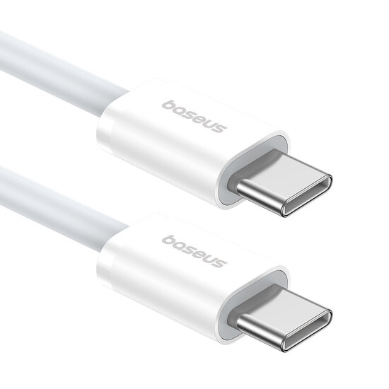 Baseus USB-C naar USB-C kabel - 2 Meter - wit