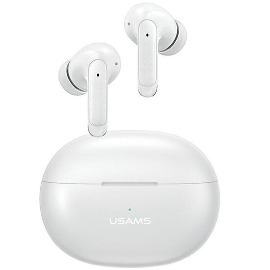 USAMS Wireless Bluetooth Earbuds - Inclusief Charge Case - Wit
