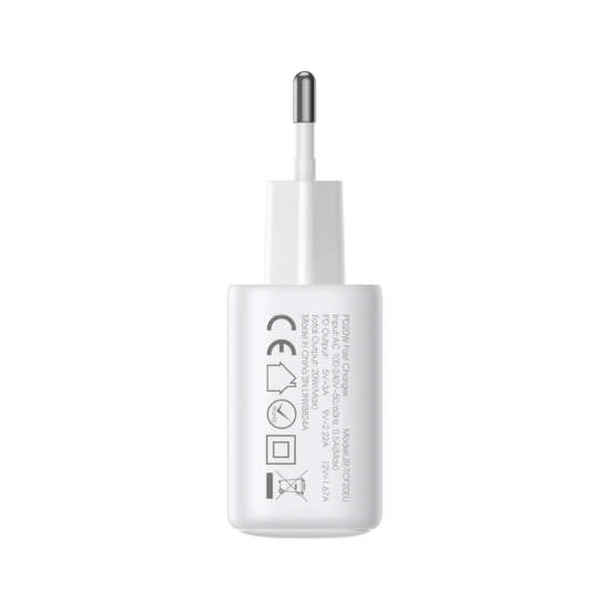 Joyroom Wall charger - Oplader met 1 USB-A en 1 USB-C poort -20W - Quick Charge 3.0 - Wit