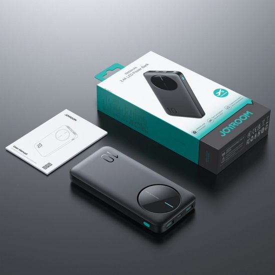 Joyroom Powerbank - 10000mAh - 2x USB-A en 1x USB-C - Zwart
