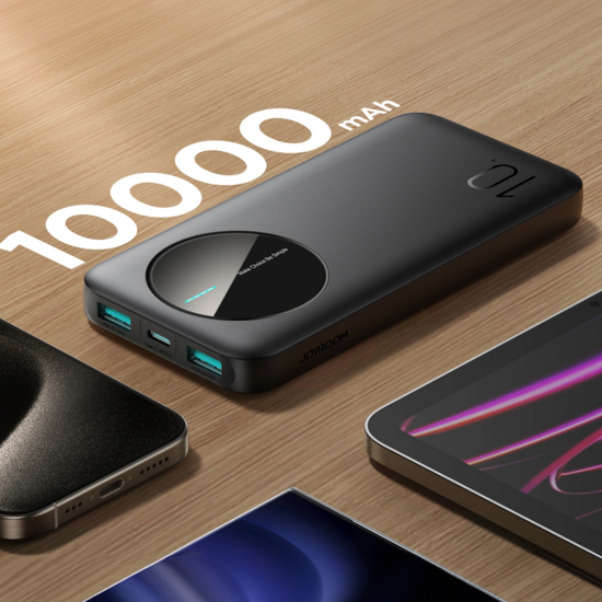 Joyroom Powerbank - 10000mAh - 2x USB-A en 1x USB-C - Zwart