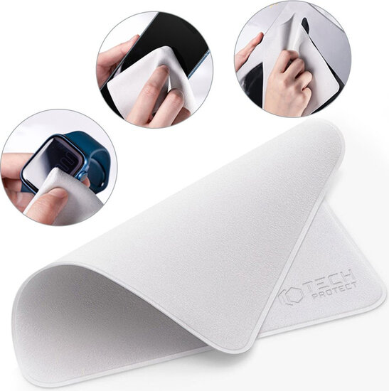 Tech-Protect Microvezel Doekjes - 2 Stuks - Grijs