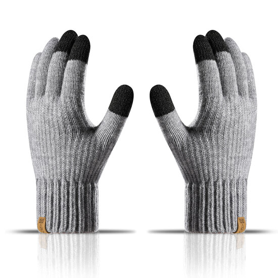 MobyDefend Touchscreen Handschoenen - Grijs - Maat S/M