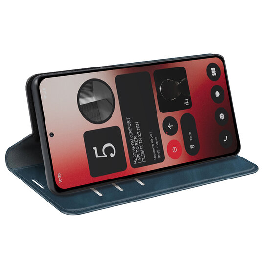 Nothing Phone (2a) / Nothing Phone (2a) Plus Hoesje - Luxe Wallet Bookcase (Magnetische Sluiting) - Blauw