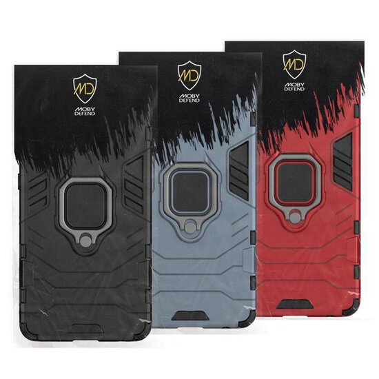 Nothing Phone (2a) / Nothing Phone (2a) Plus Hoesje - MobyDefend Dubbelgelaagde Pantsercase Met Standaard - Zwart