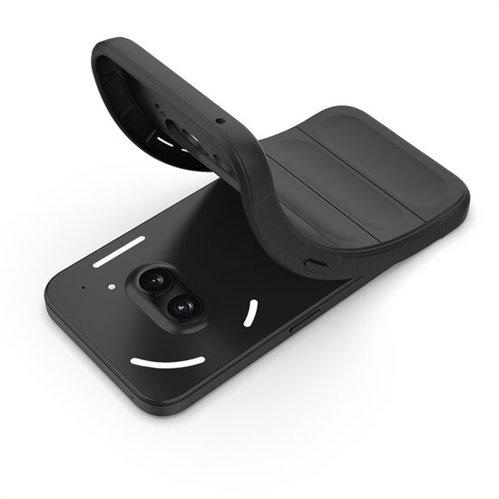 Nothing Phone (2a) / Nothing Phone (2a) Plus Hoesje - MobyDefend TPU Gripcase - Zwart