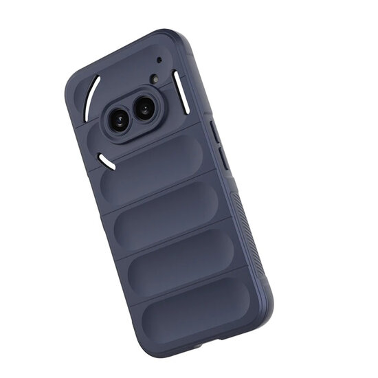Nothing Phone (2a) / Nothing Phone (2a) Plus Hoesje - MobyDefend TPU Gripcase - Blauw