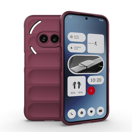 Nothing Phone (2a) / Nothing Phone (2a) Plus Hoesje - MobyDefend TPU Gripcase - Paars