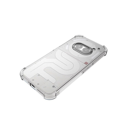 Nothing Phone (2a) / Nothing Phone (2a) Plus Hoesje - MobyDefend Transparante Shockproof TPU Backcover - Verstevigde Hoeken - Volledig Doorzichtig
