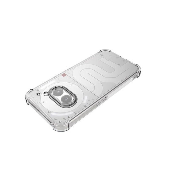 Nothing Phone (2a) / Nothing Phone (2a) Plus Hoesje - MobyDefend Transparante Shockproof TPU Backcover - Verstevigde Hoeken - Volledig Doorzichtig