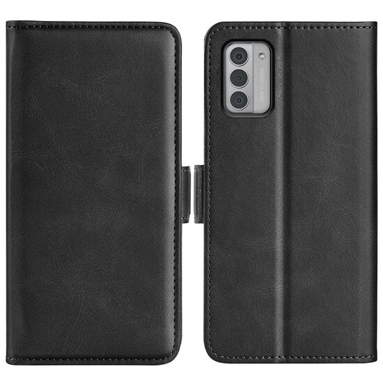 Nokia G42 Hoesje - MobyDefend Luxe Wallet Book Case (Sluiting Zijkant) - Zwart