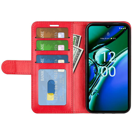 Nokia G42 Hoesje - MobyDefend Wallet Book Case (Sluiting Achterkant) - Rood