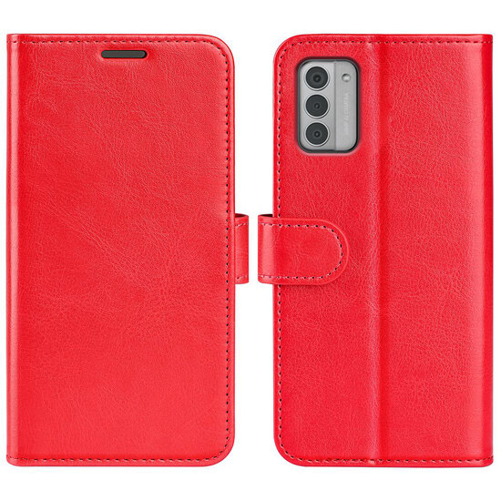 Nokia G42 Hoesje - MobyDefend Wallet Book Case (Sluiting Achterkant) - Rood