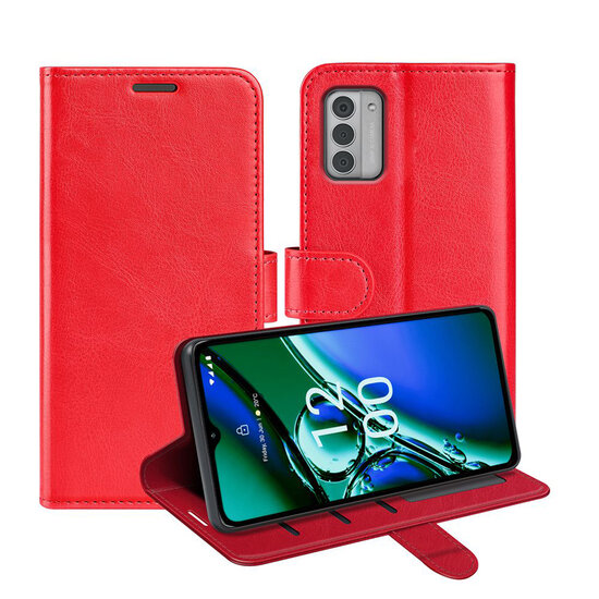 Nokia G42 Hoesje - MobyDefend Wallet Book Case (Sluiting Achterkant) - Rood