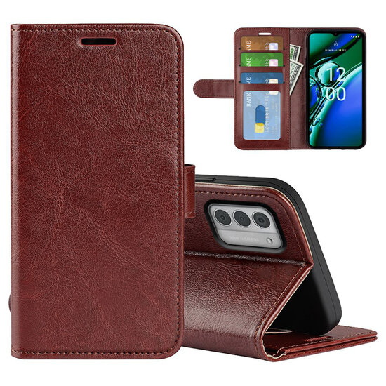Nokia G42 Hoesje - MobyDefend Wallet Book Case (Sluiting Achterkant) - Bruin