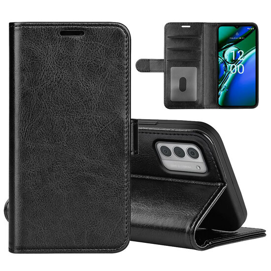 Nokia G42 Hoesje - MobyDefend Wallet Book Case (Sluiting Achterkant) - Zwart