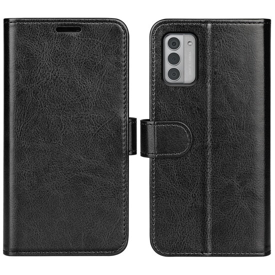 Nokia G42 Hoesje - MobyDefend Wallet Book Case (Sluiting Achterkant) - Zwart