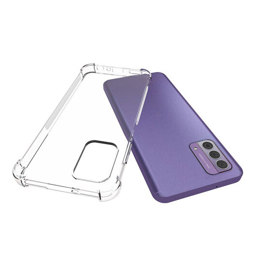 Nokia G42 Hoesje - MobyDefend Transparante Shockproof TPU Backcover - Verstevigde Hoeken - Volledig Doorzichtig