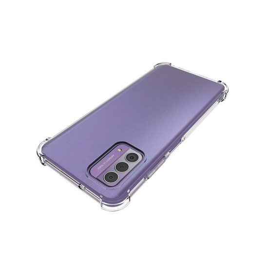 Nokia G42 Hoesje - MobyDefend Transparante Shockproof TPU Backcover - Verstevigde Hoeken - Volledig Doorzichtig