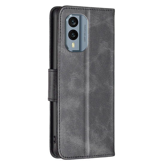 Nokia X30 Hoesje - MobyDefend Wallet Book Case Met Koord - Zwart