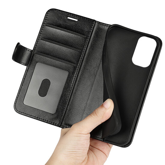 Nokia X30 Hoesje - MobyDefend Wallet Book Case (Sluiting Achterkant) - Zwart